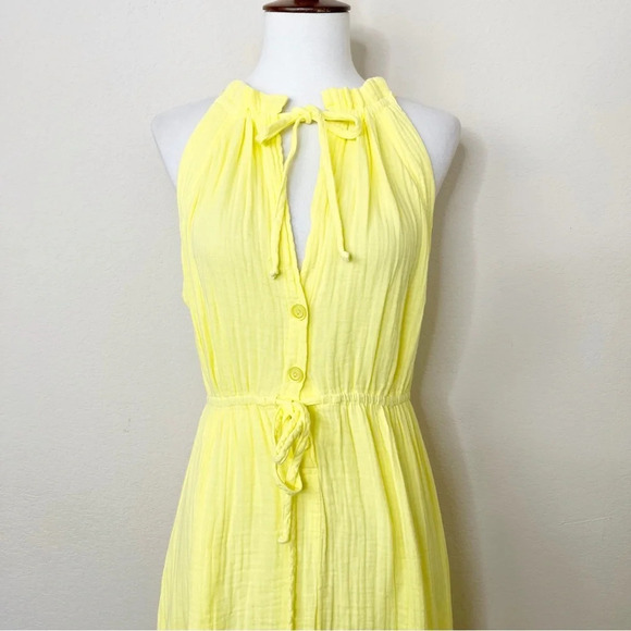 Everyday Ritual Crissie Hi Lo Dress - Pineapple Cotton Bubble Gauze - Picture 4 of 11